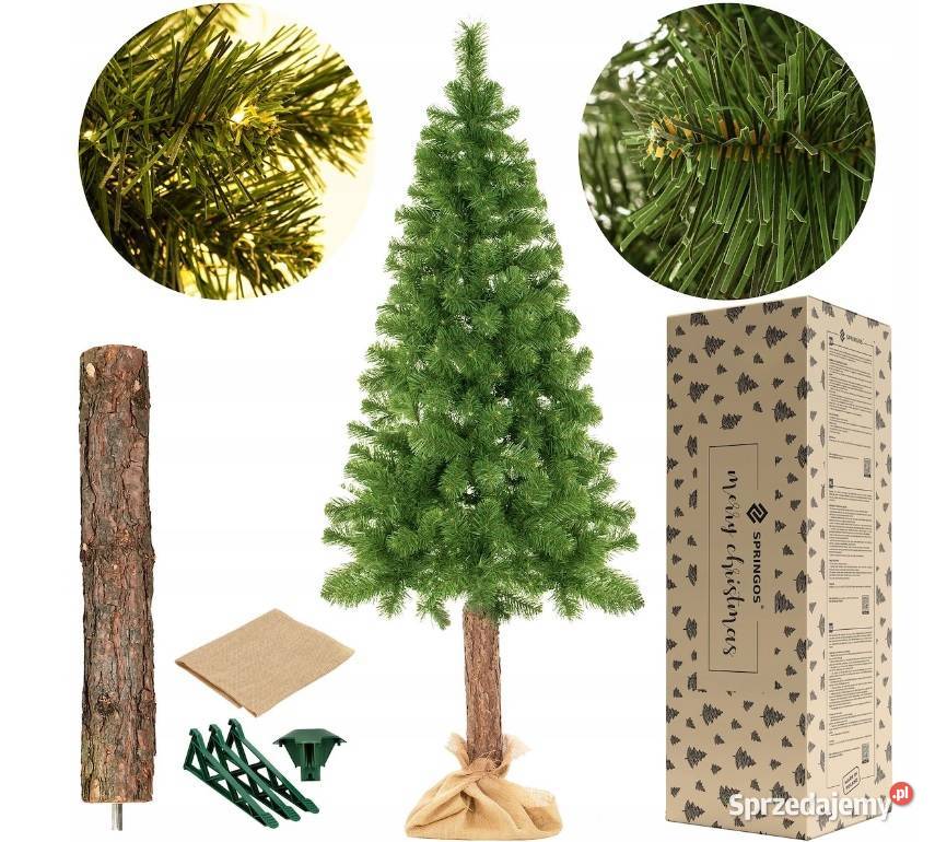 CHOINKA SZTUCZNA NA PNIU SOSNA 180 GĘSTA PREMIUM Toruń