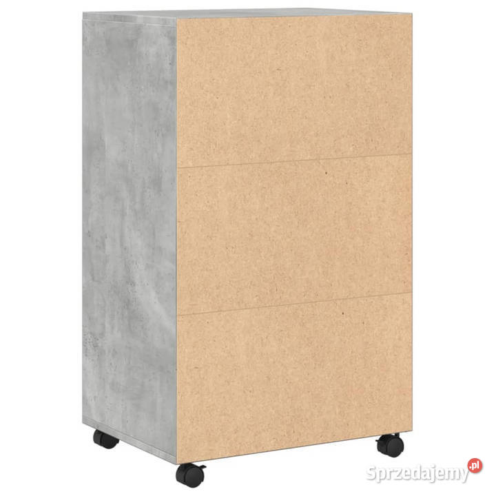 Szafka na kółkach szarość betonu 55x40x91 mazowieckie