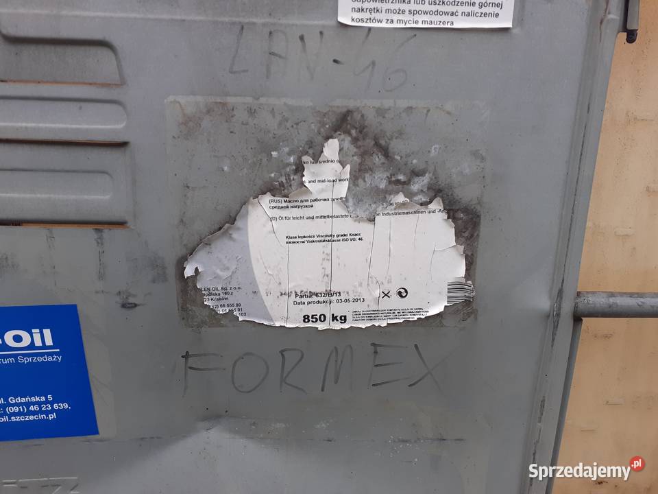 Olej Formex Q do form stalowych do produkcji Somonino