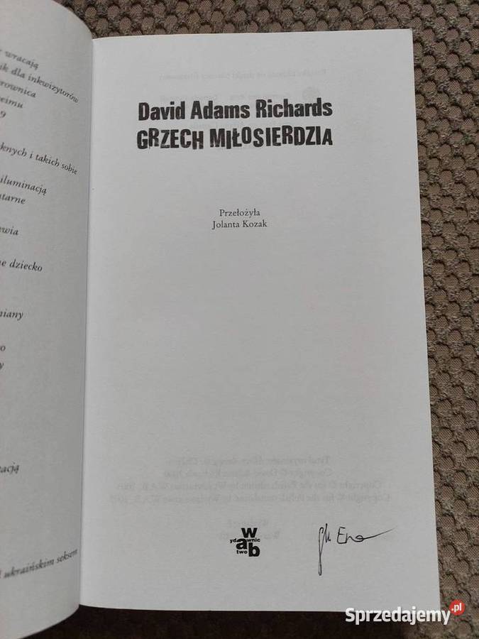 Grzech miłosierdzia David Adams Richards
