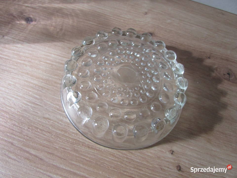 talerz talerzyk spodeczek szkło ozdoba PRL Kraków