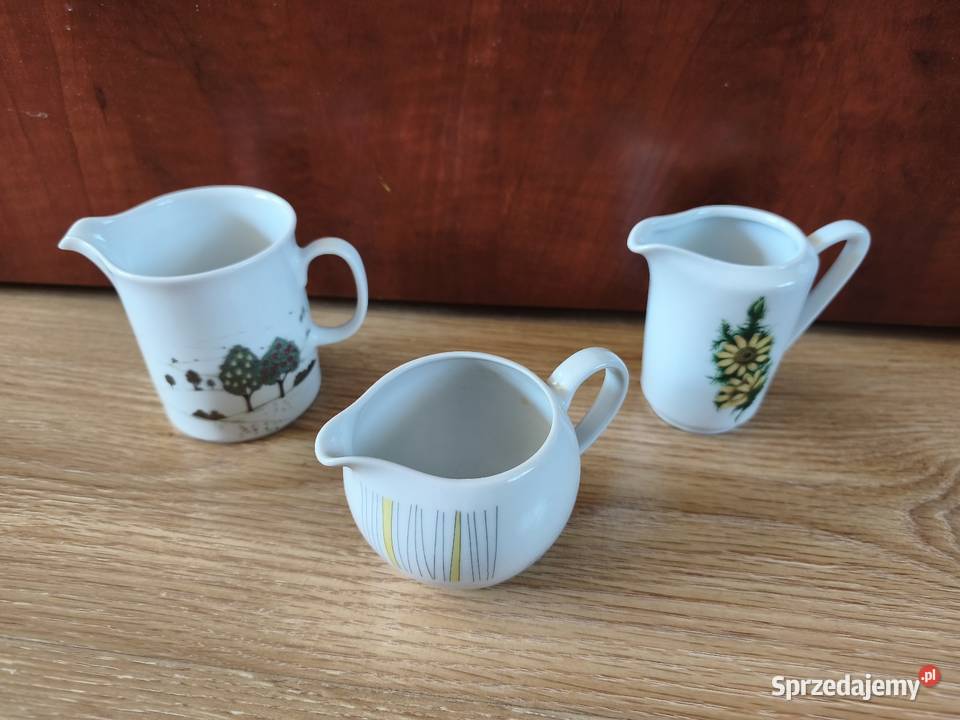 3 x kolekcjonerski mlecznik porcelanowy różnych śląskie Szczyrk