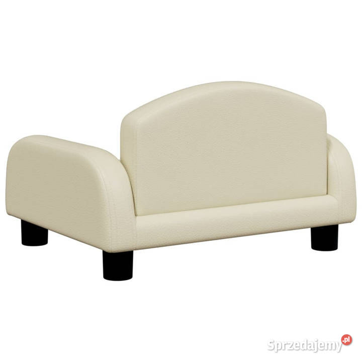 Sofa dzieci kremowa 50x40x30 sztuczna skóra Meble Warszawa sprzedam