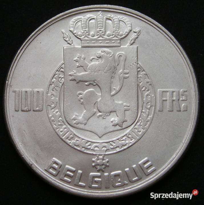 BELGIA 100 FRANKÓW 1950 KRÓLOWIE SREBRO Łódź