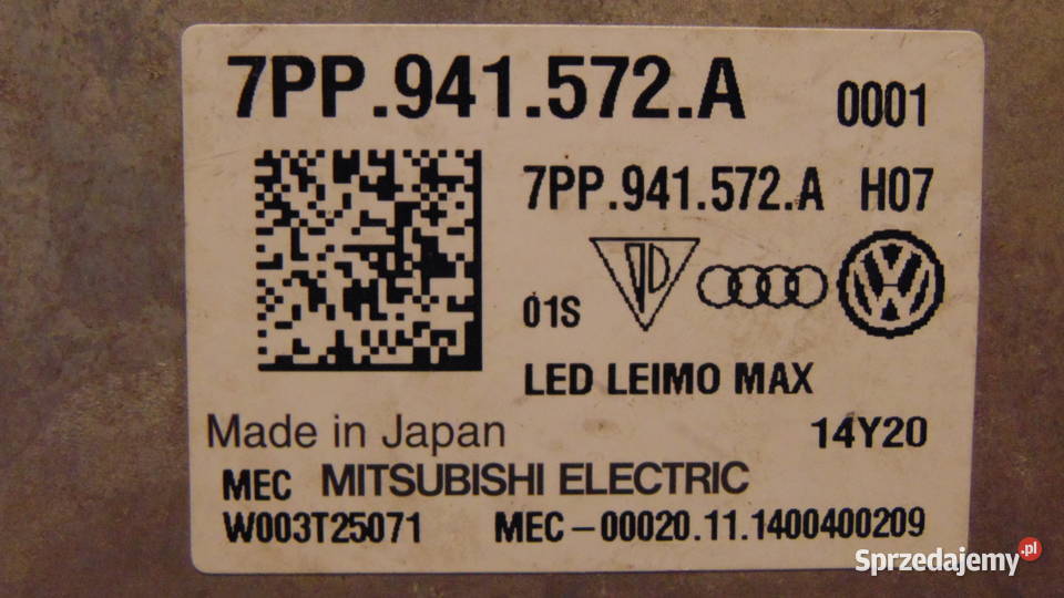 Prztwornica balast VW Bentley Audi 7PP941572A Białystok