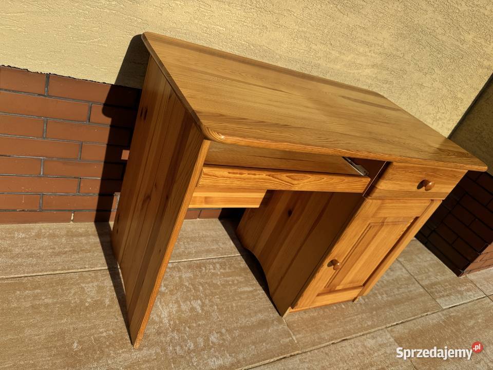 Biurko drewniane sosnowe stolik stół Garwolin