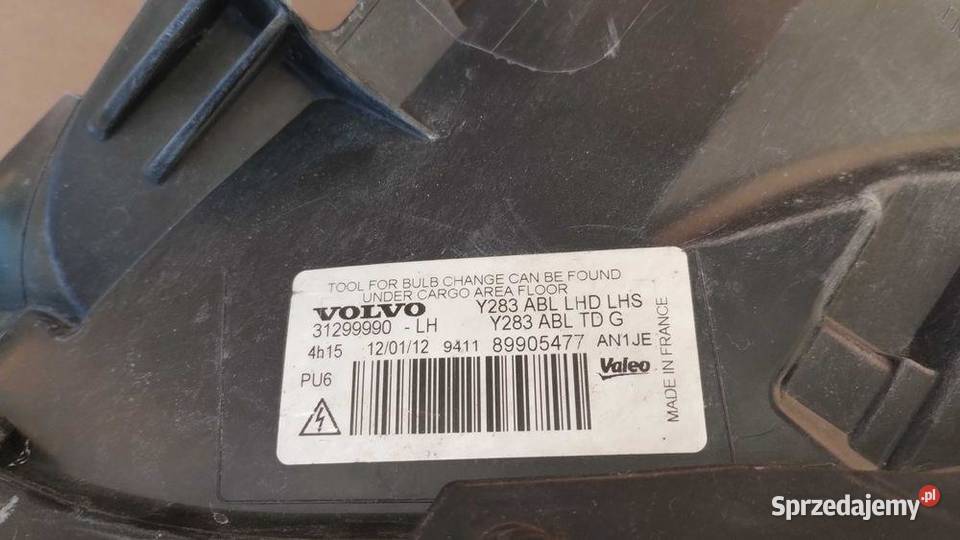 Lampa Przód Lewa Bi Xenon Skrętny Volvo II S60