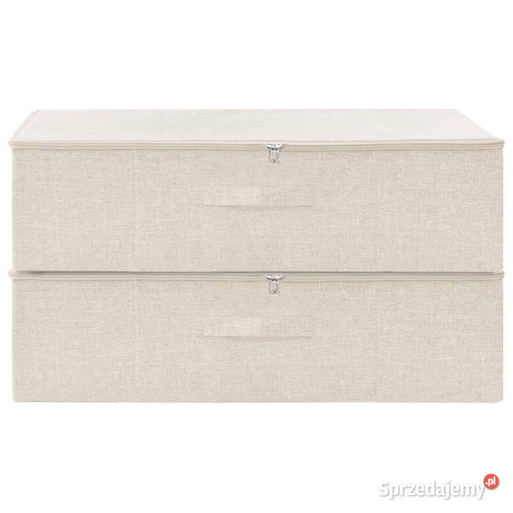 Pojemniki 2 tkanina 70x40x18 kremowe WM332908 Warszawa