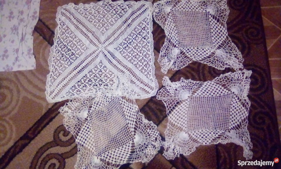 Stare ręcznie robione serwetki Chorzów