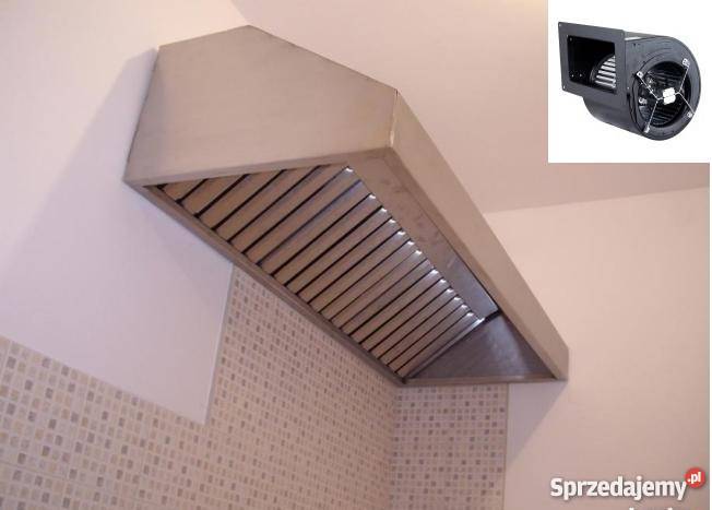 OKAP gastronomiczny 170x70x40 FILTRY TURBINA Czeladź
