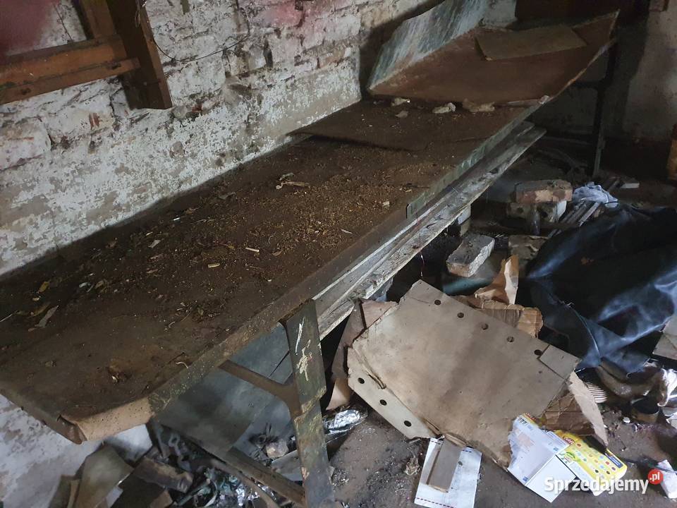 Stary stół warsztatowy przemysłowy żeliwny mazowieckie Warszawa