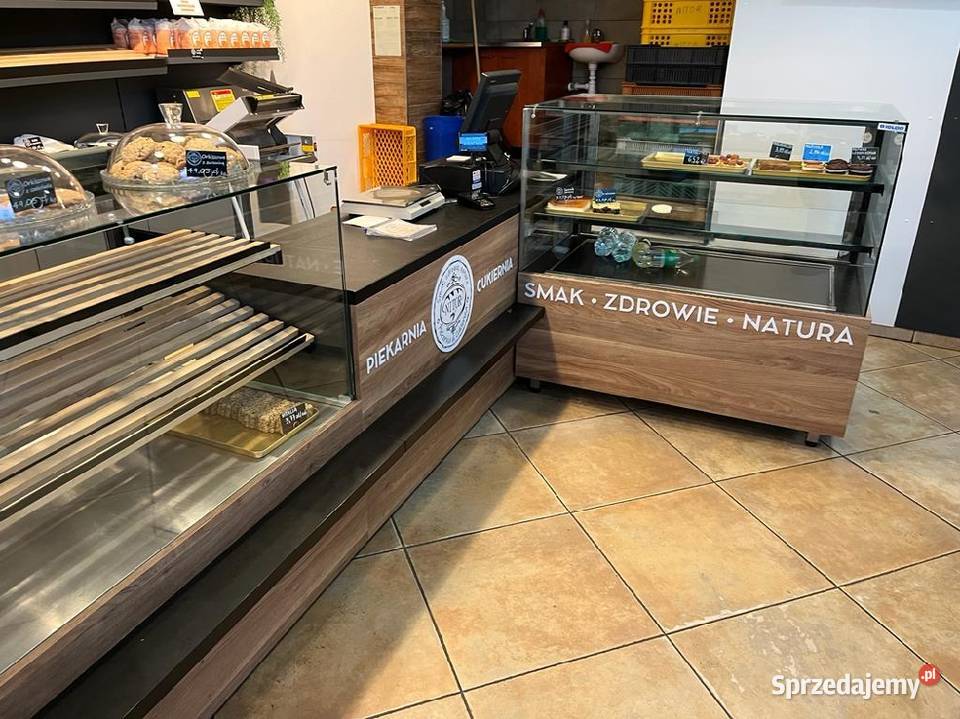 Witryna cukiernicza chłodnicza regał piekarniczy
