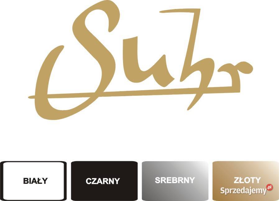 SUHR złote naklejki na gitarę Producent Naklejek Gitary i akcesoria Kraków