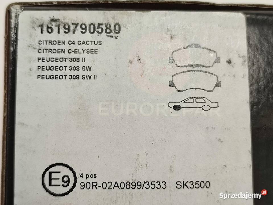 KLOCKI HAMULCOWE PRZÓD PEUGEOT 308 CITROEN C4