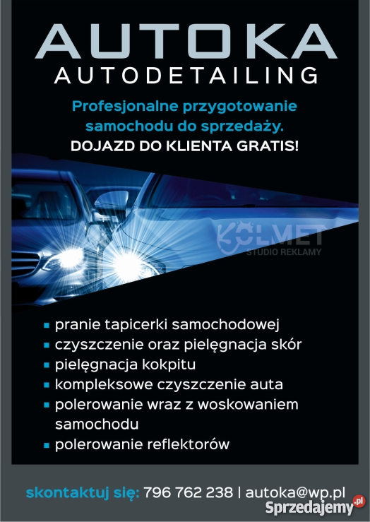 Pranie tapicerki samochodowej meblowej dywanów Oświęcim