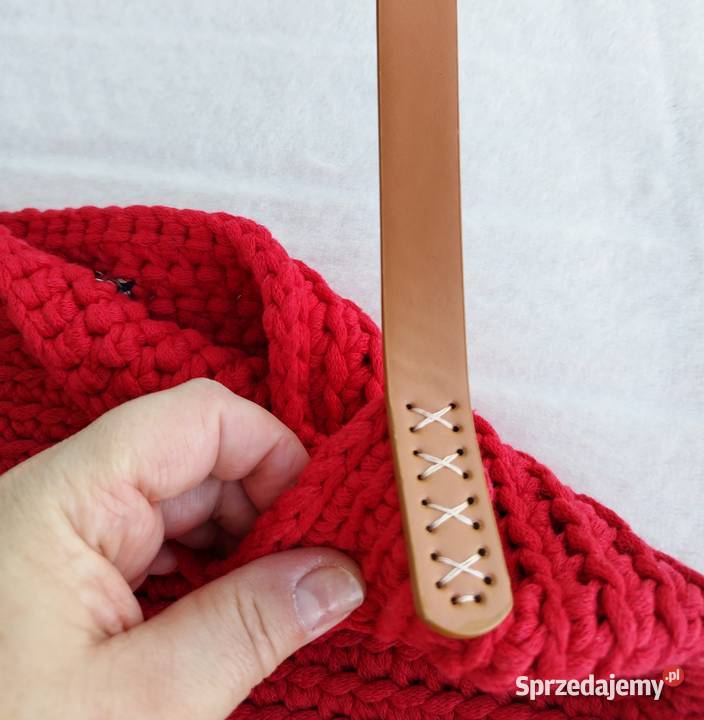 Torebka shopperka crochet ręcznie robiona 35cm Piotrków Trybunalski