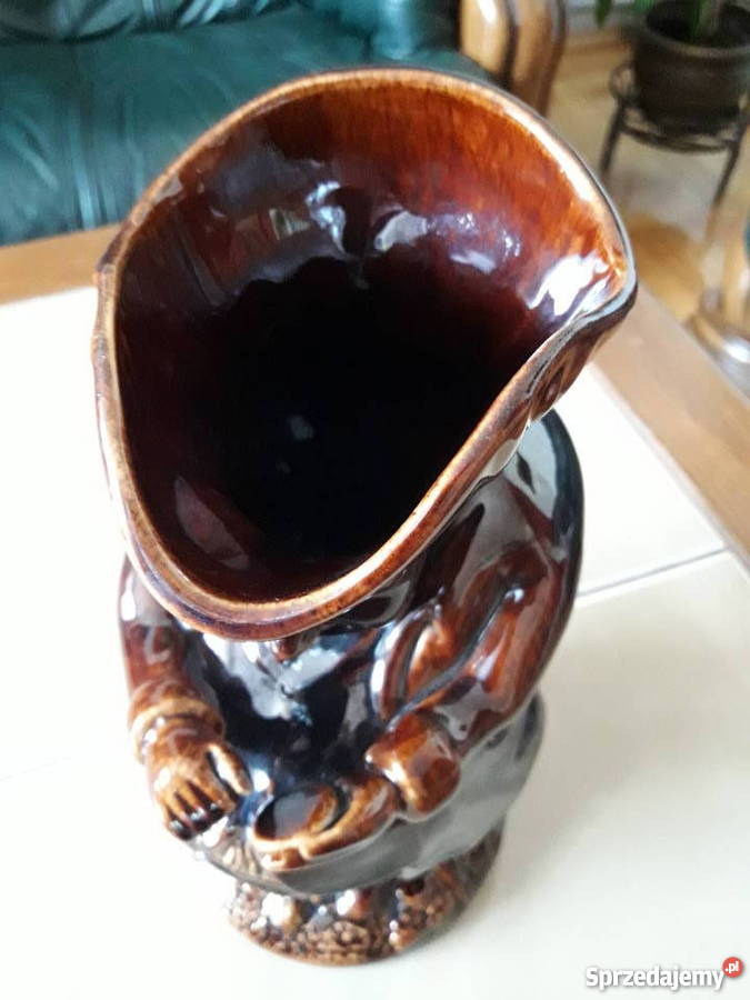 Antyk ceramiczny figuralny kufel 1840 lubelskie Janów Lubelski sprzedam
