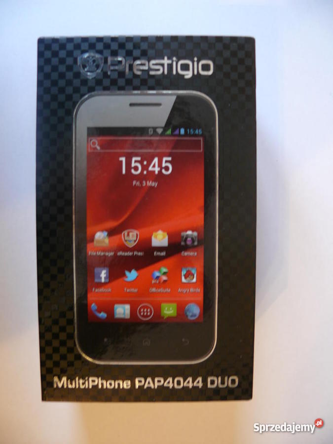 telefon PRESTIGIO multiphone 4044 DUO CASE Odtwarzacz MP3