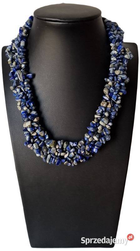 LAPIS LAZULI NATURALNY LAZURYT NASZYJNIK OCHRONA Częstochowa