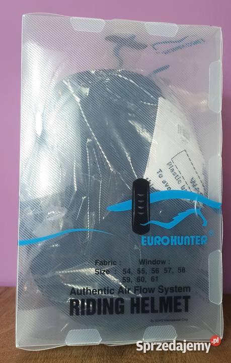Kask jeździecki NOWY rozmiar 60 EURO HUNTER z