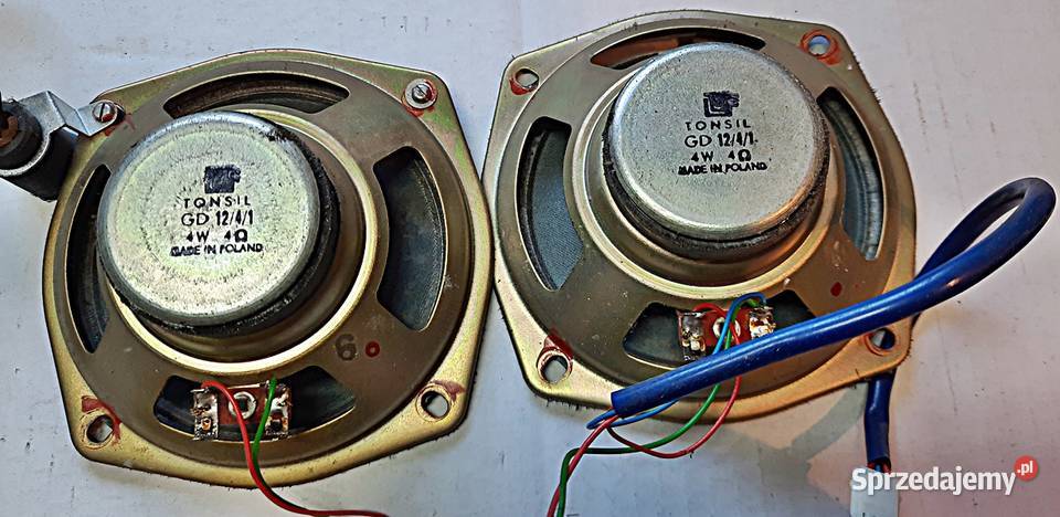 Głośniki GD1241 4 Ohm 4 W radiomagnetofonu RMS Ostrów Wielkopolski