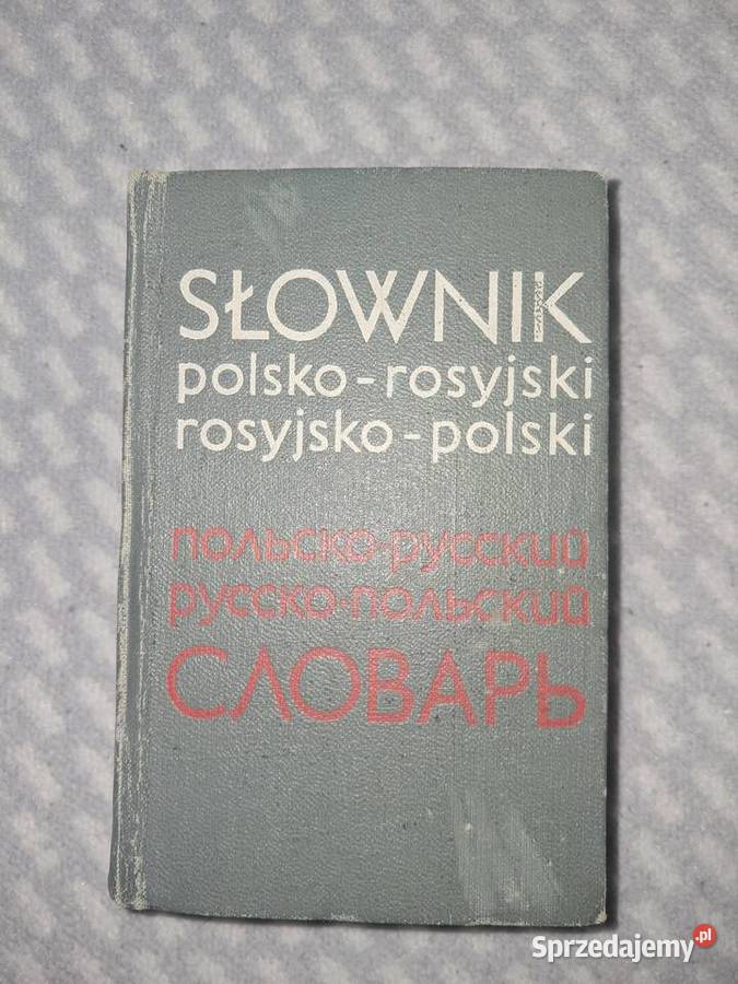 Książka słownik rosyjskopolski do sprzedania