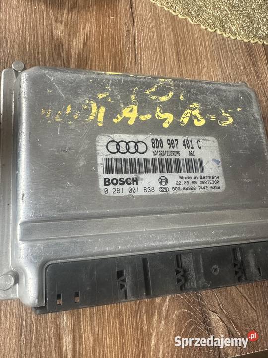 Audi A4 S4 B5 8D Sterownik Moduł ECU 80907401C Brodnica