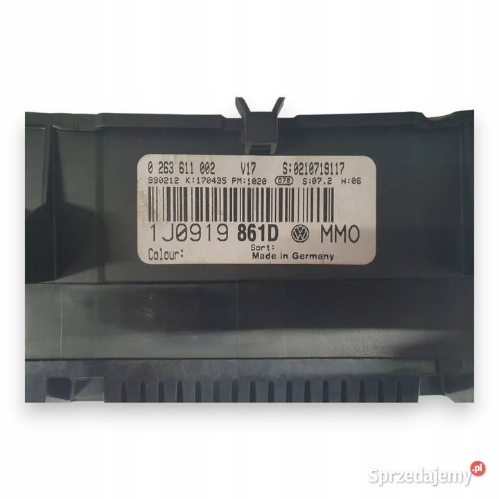 LICZNIK ZEGARY 1J0919861D VW Golf IV Bora 14 16 sprzedam
