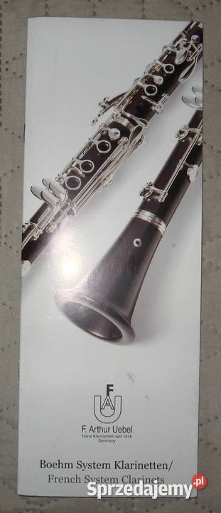 F Arthur Uebel French System Clarinets catalog Kępice