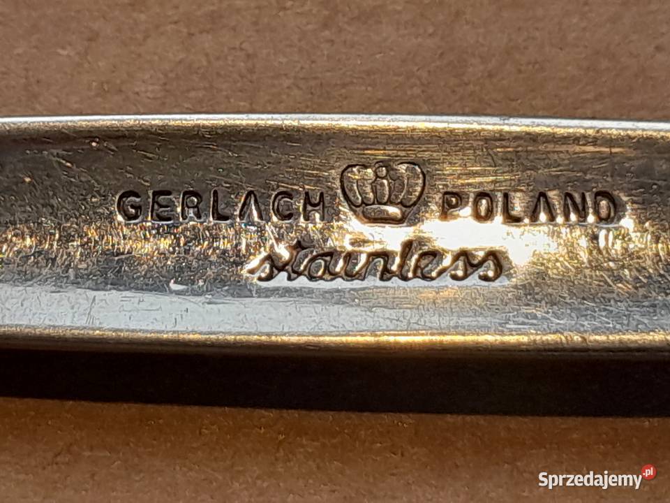 Stara łyżka stołowa Gerlach PRL Stainless steel Dąbrowa Górnicza