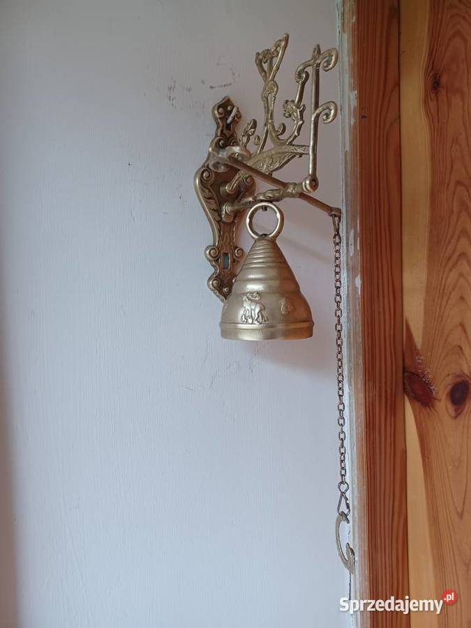 Piękny dzwonek mosiężny do zawieszenia