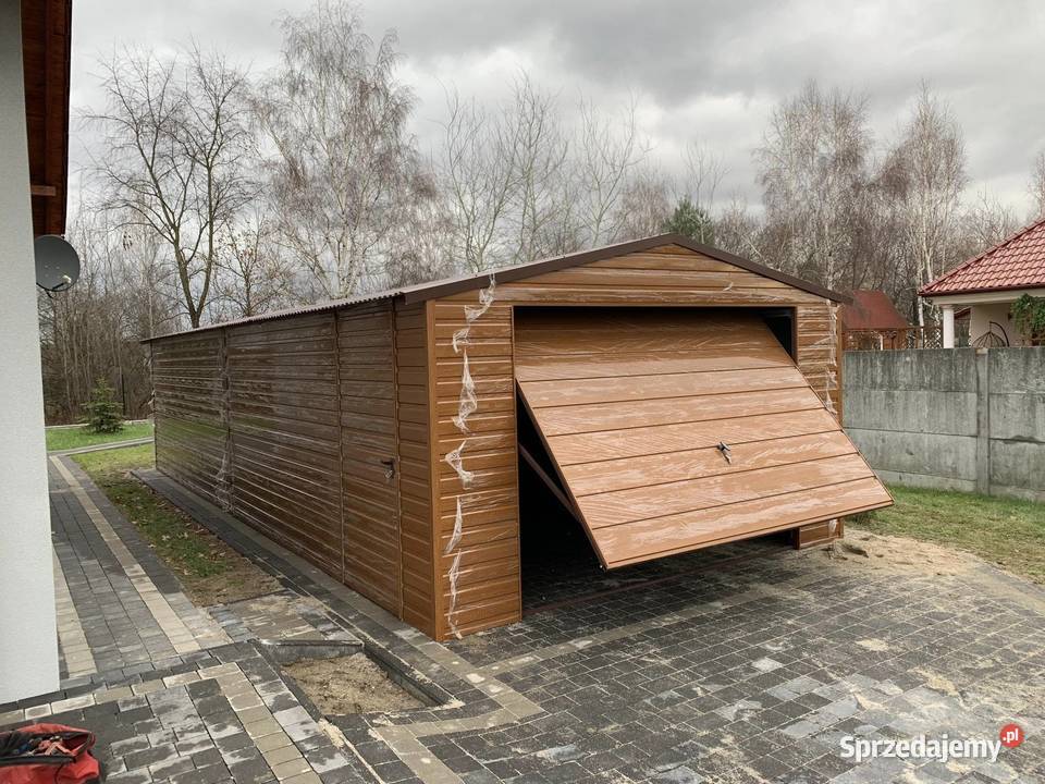 Garaże blaszane 9x5 w kolorze drewnopodobne Pozostałe Kościerzyna