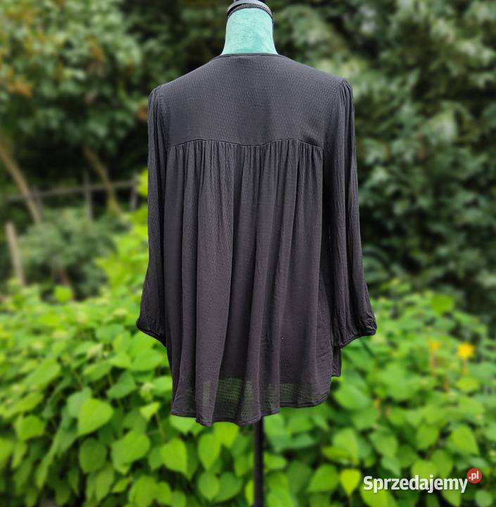 Czarna bluzka tunika Esmara 42 XL wiskoza top Szczecin