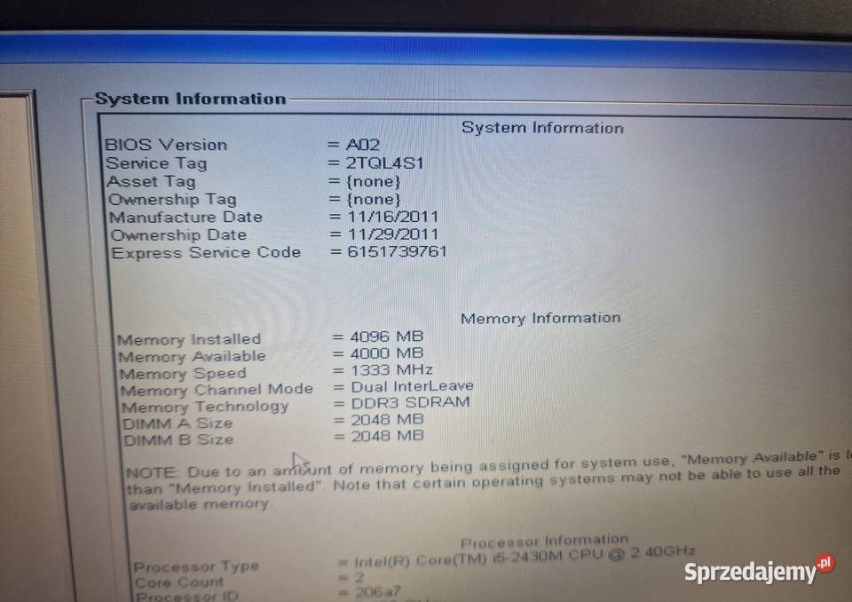 Dell Latitude E5520 i5 Warszawa