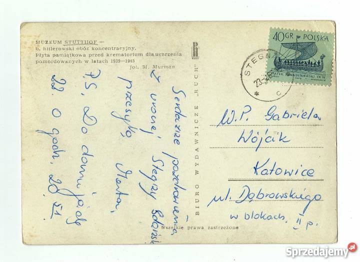 SZTUTOWO STUTTHOF POCZTÓWKA CZARNO BIAŁA Krynki