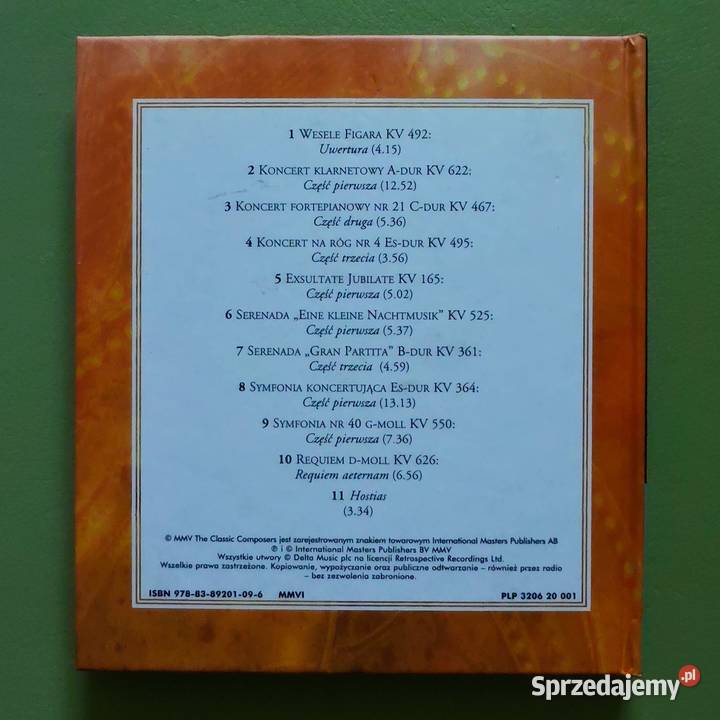 Mozart Mistrzowskie Dzieła CD Ząbki