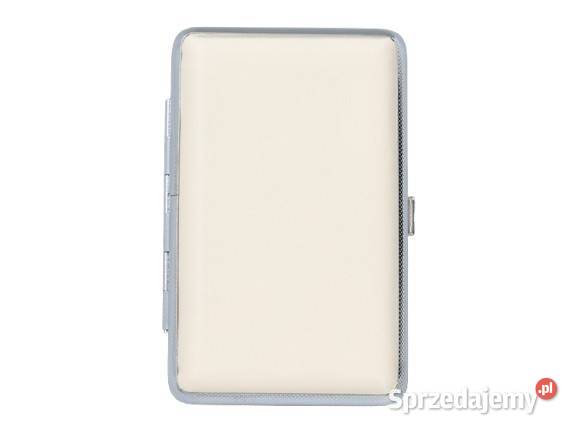 Kremowa Papierośnica Skórzana SLIM na Cienkie śląskie Ostrowy nad Okszą