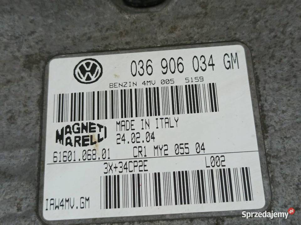 STEROWNIK SILNIKA 036906034GM IAW4MVGM 14 B 73 Motoryzacja