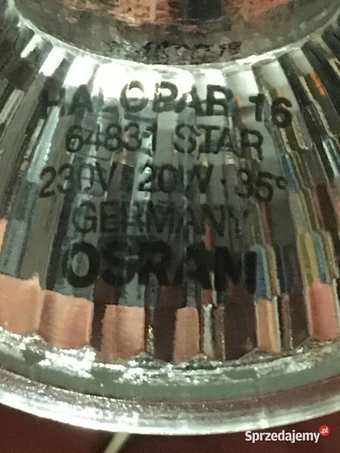 Żarówki halogenowe GU10 20W 2700K OSRAMTESCOPIŁA Halogeny i naświetlacze Wrocław