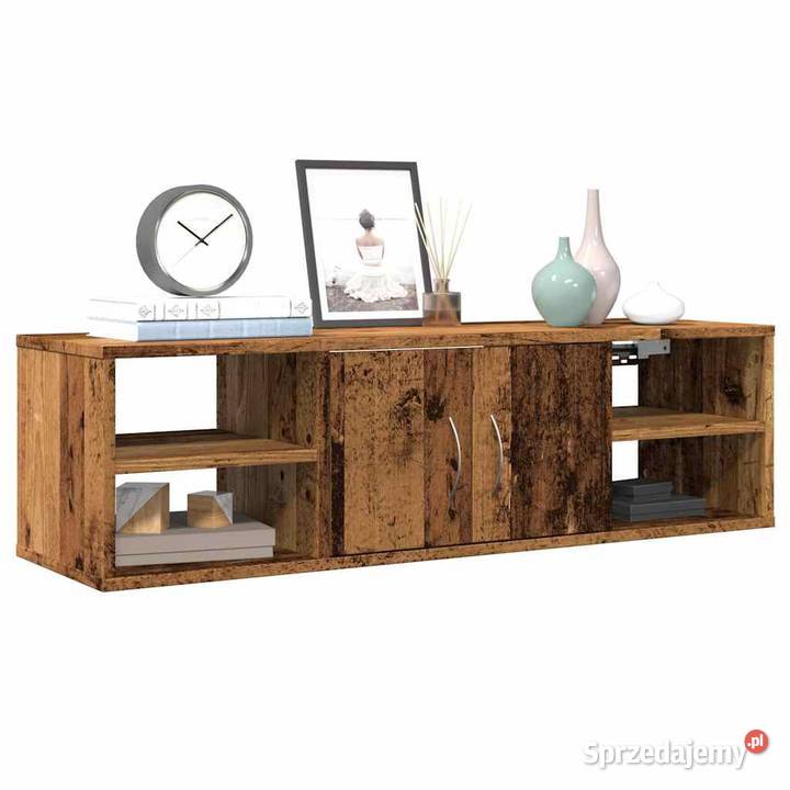 vidaXL Szafka wisząca stare drewno 101x30x29