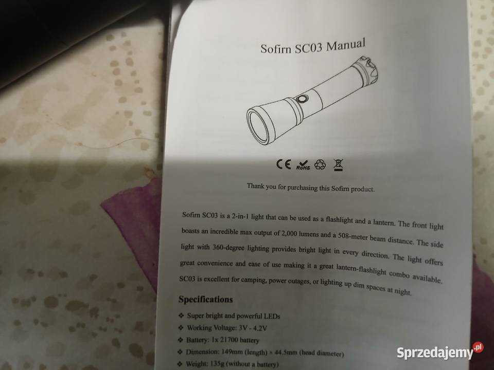 Super lampka kempingowa Pozostałe