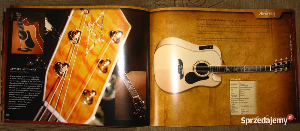 Alvarez 2005 guitar catalog katalog gitar Gitary i akcesoria Gitary i akcesoria