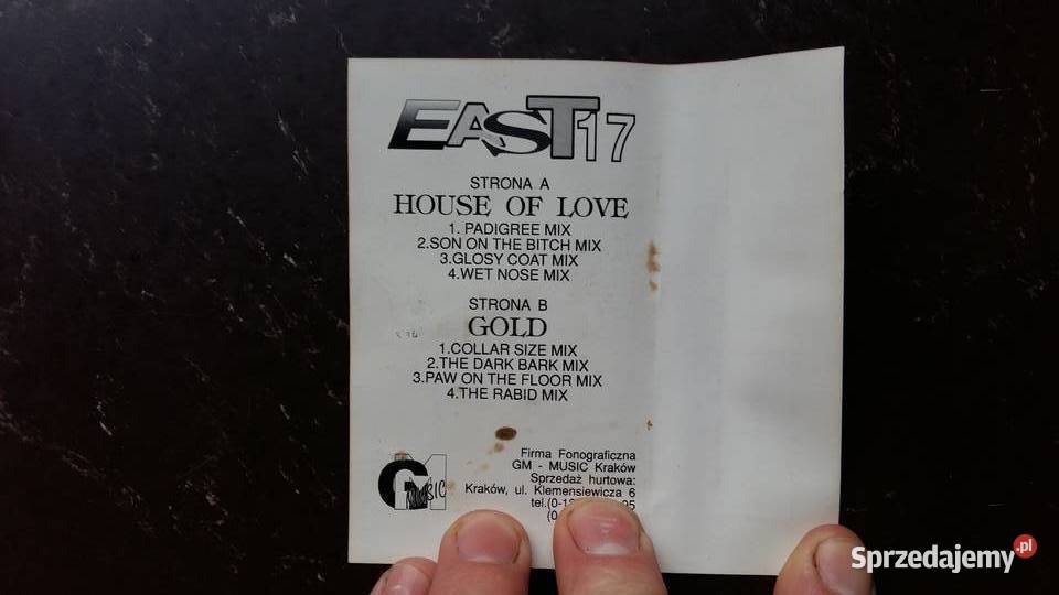Kaseta magnetofonowa East 17 House of love Wyd Siemiatycze