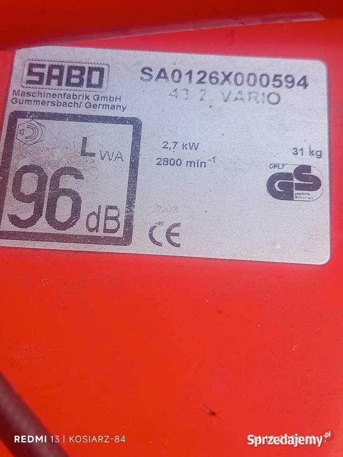 Cewka iskrownik Sachs sb130 sabo 43 VARIO SB 130 Części i akcesoria