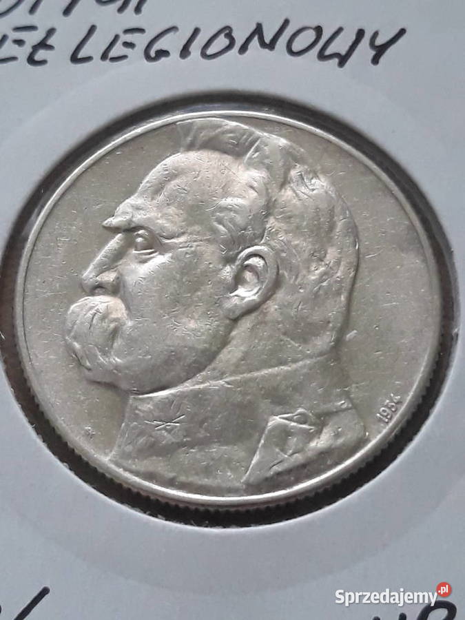5 J Piłsudski 1934 rorzeł Legionowy Śliczny 4 Numizmatyka Konin