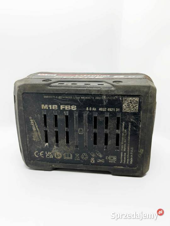 Akumulator Milwaukee M18FB8 8Ah 18V Forge Akumulatory Elbląg