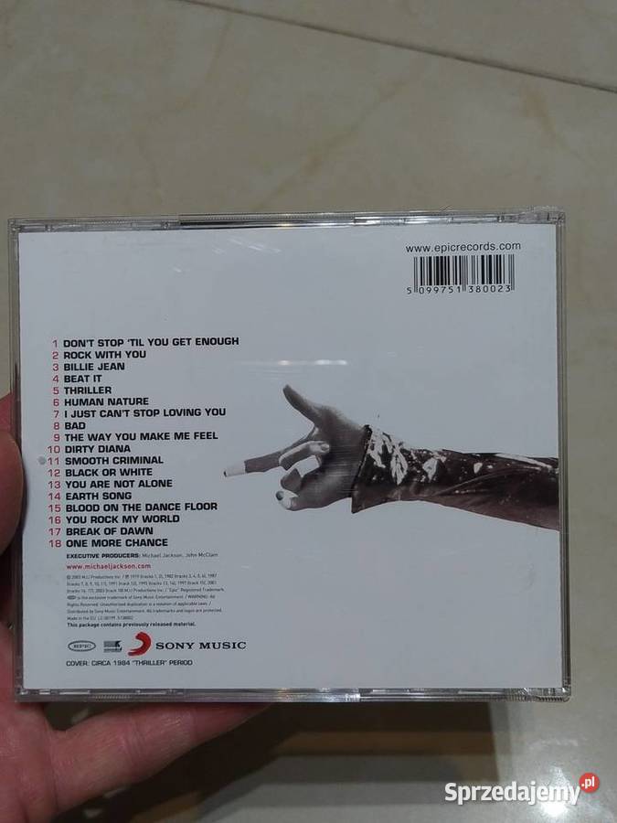 Michael Jackson płyta CD
Number Ones pop Płyty i kasety Kraków