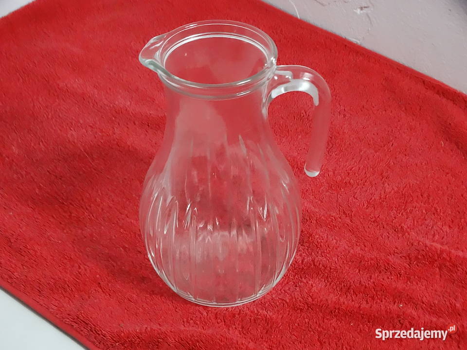 Solidny Szklany Dzbanek 135L Grube Szkło lubelskie Biłgoraj