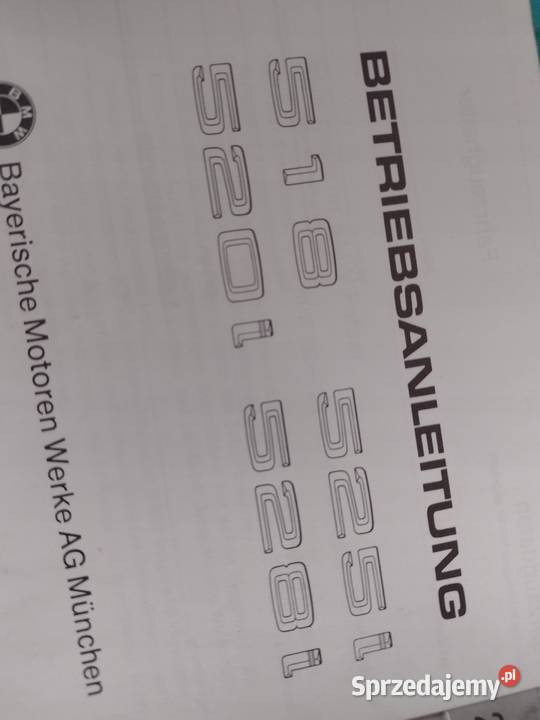 BMW SERIA 5 E28 Instrukcja Obsługi książka Łódź