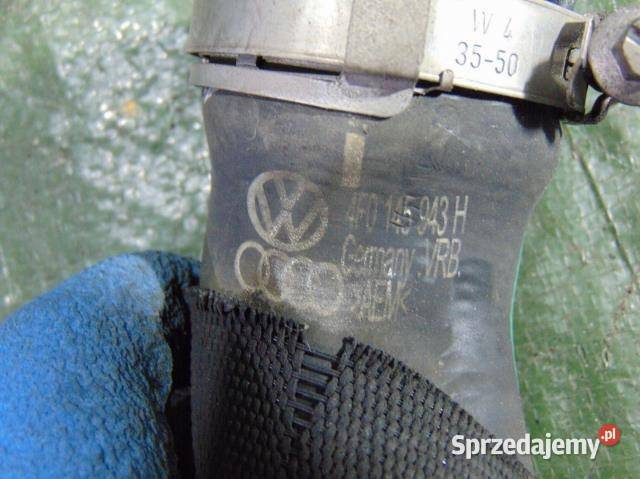 WĄŻ RURA INTERCOOLERA A6 C6 30 TDI 4F0145943H osobowe Węże chłodnicy Części samochodowe